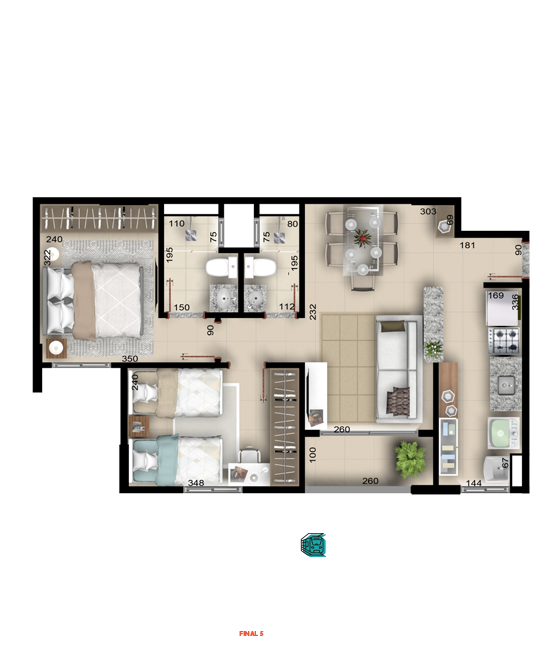Apartamento 2Q